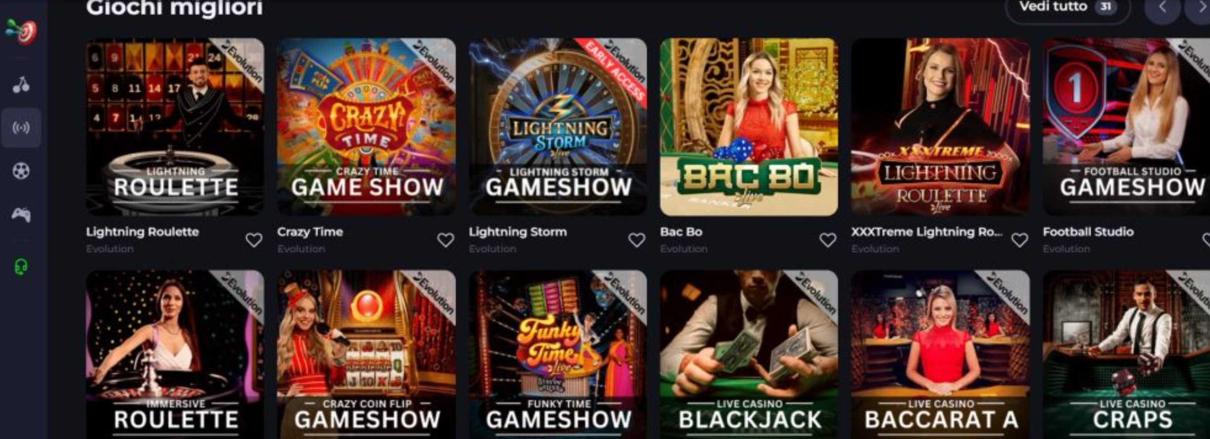 Casino ohne LUGAS Spielauswahl